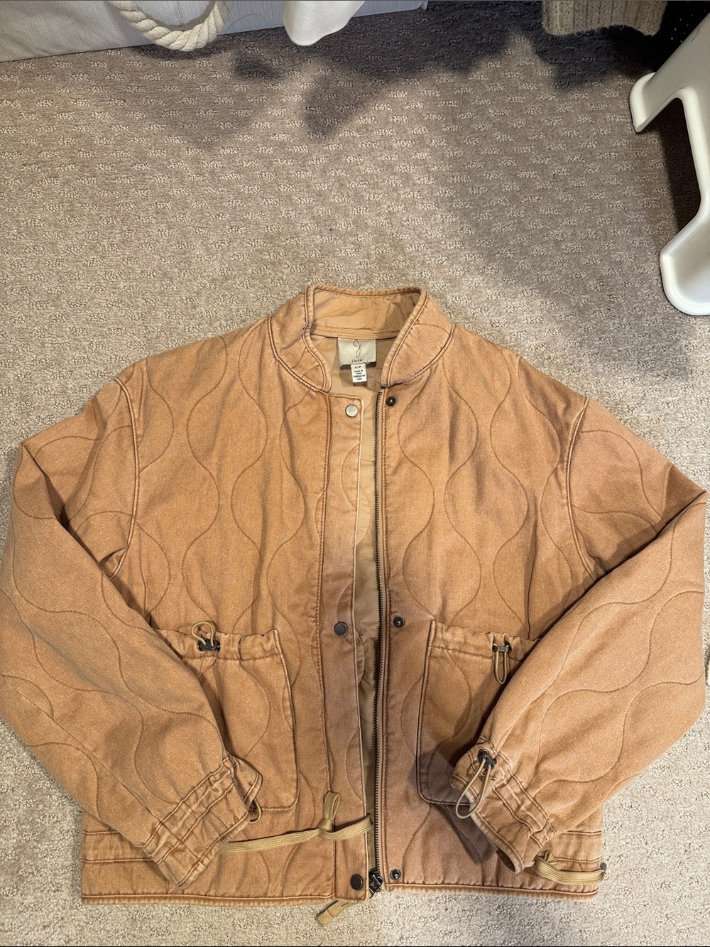 Joie Quilted Tan Utility Jacket